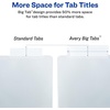 image:imageAvery Dividers for 3 Ring Binders 5 Tab Plastic Binder Dividers Pockets Insertable Big Tabs Pastel Classic Designs Extend Beyond Sheet Protectors 3 Sets 112555 tab Pack of 2