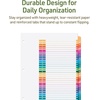 image:imageAvery EcoFriendly Recycled 131 Dividers for 3 Ring Binders 31 Tabs per Set Customizable Table of Contents Multicolor Tabs Great for Organizing Reports Projects and More 11084