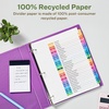 image:imageAvery EcoFriendly Recycled 131 Dividers for 3 Ring Binders 31 Tabs per Set Customizable Table of Contents Multicolor Tabs Great for Organizing Reports Projects and More 11084