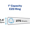 image:imageAvery HeavyDuty Framed View 3Ring Binder 1 EZD Rings 1 Navy Blue Binder 680551 inch Pack of 12