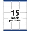 image:imageAvery ID Labels Sure Feed Technology Permanent Adhesive 2 x 258 225 Labels 6572Labels