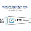 image:imageAvery Mini Durable View 3 Ring Binder Holds 55 x 85 Paper 1 Round Rings 175Sheet Capacity 14 Inch Wide Spine 1 Black Binder Great for Home School Supplies Office and More 171671