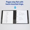 image:imageAvery Mini Durable View 3 Ring Binder Holds 55 x 85 Paper 1 Round Rings 175Sheet Capacity 14 Inch Wide Spine 1 Black Binder Great for Home School Supplies Office and More 171671
