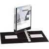 image:imageAvery Mini Durable View 3 Ring Binder Holds 55 x 85 Paper 1 Round Rings 175Sheet Capacity 14 Inch Wide Spine 1 Black Binder Great for Home School Supplies Office and More 171671 Pack of 12