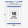 image:imageAvery Printable Rectangle Labels Sure Feed Technology Double Gold Border Florals Design 1 x 258 Matte White Permanent Labels LaserInkjet 160 Total Great for AddressingMint  Gold Floral Frame