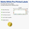 image:imageAvery Printable Rectangle Labels Sure Feed Technology Double Gold Border Florals Design 1 x 258 Matte White Permanent Labels LaserInkjet 160 Total Great for AddressingMint  Gold Floral Frame