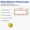 image:imageAvery Printable Rectangle Labels Sure Feed Technology Double Gold Border Florals Design 1 x 258 Matte White Permanent Labels LaserInkjet 160 Total Great for AddressingGold Frame W Ribbon  Roses  Stripes