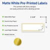 image:imageAvery Printable Rectangle Labels Sure Feed Technology Double Gold Border Florals Design 1 x 258 Matte White Permanent Labels LaserInkjet 160 Total Great for AddressingDouble Gold Border With Florals