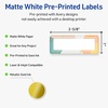 image:imageAvery Printable Rectangle Labels Sure Feed Technology Double Gold Border Florals Design 1 x 258 Matte White Permanent Labels LaserInkjet 160 Total Great for AddressingColor Block With Metallic Gold Veins