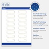 image:imageAvery Printable Rectangle Labels Sure Feed Technology Double Gold Border Florals Design 1 x 258 Matte White Permanent Labels LaserInkjet 160 Total Great for AddressingGreen Florals With Gold Dots