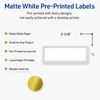 image:imageAvery Printable Rectangle Labels Sure Feed Technology Double Gold Border Florals Design 1 x 258 Matte White Permanent Labels LaserInkjet 160 Total Great for AddressingBlue Border With Gold Dots