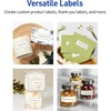 image:imageAvery Printable Rectangle Labels Sure Feed Technology Double Gold Border Florals Design 1 x 258 Matte White Permanent Labels LaserInkjet 160 Total Great for AddressingDouble Gold Border With Florals