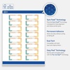 image:imageAvery Printable Rectangle Labels Sure Feed Technology Double Gold Border Florals Design 1 x 258 Matte White Permanent Labels LaserInkjet 160 Total Great for AddressingColor Block With Metallic Gold Veins