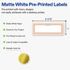 image:imageAvery Printable Rectangle Labels Sure Feed Technology Double Gold Border Florals Design 1 x 258 Matte White Permanent Labels LaserInkjet 160 Total Great for AddressingPink  Gold Scallop Frame W Bow