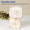 image:imageAvery Printable Rectangle Labels Sure Feed Technology Double Gold Border Florals Design 1 x 258 Matte White Permanent Labels LaserInkjet 160 Total Great for AddressingPink  Gold Scallop Frame W Bow