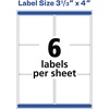 image:imageAvery PrinttotheEdge Printable Shipping Labels 3 x 375 Matte White Sure Feed Technology Laser amp Inkjet Compatible 150 Blank Labels Great for Mailing Branding and More 68745