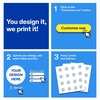 image:imageAvery Professionally Printed Custom Stickers 25 Diameter Round Personalized Stickers Matte Clear Film Design Your Own Custom Decals Great for Branding Gifts and MoreGlossy Clear Film