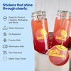 image:imageAvery Professionally Printed Custom Stickers 25 Diameter Round Personalized Stickers Matte Clear Film Design Your Own Custom Decals Great for Branding Gifts and MoreMatte Clear Film