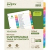 image:imageAvery EcoFriendly Recycled 131 Dividers for 3 Ring Binders 31 Tabs per Set Customizable Table of Contents Multicolor Tabs Great for Organizing Reports Projects and More 11084