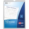 image:imageAvery File Envelopes 9 x 12 Travel Document Organizer Holds up to Sheets 10 Clear Vinyl Envelopes 74804