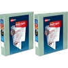 image:imageAvery HeavyDuty View 3 Ring Binder 15 Inch One Touch Slant Rings 375Sheet Capacity DuraHinge 21 Inch Wide Spine Customizable Clear Cover and Spine 1 Pastel Sage Green Binder 798190 Pack of 2