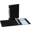 image:imageAvery Mini Durable View 3 Ring Binder Holds 55 x 85 Paper 1 Round Rings 175Sheet Capacity 14 Inch Wide Spine 1 Black Binder Great for Home School Supplies Office and More 171671