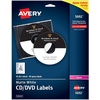 image:imageAvery Printable CD Labels Matte White Permanent Adhesive Laser Printable 40 Blank CD amp 80 Blank Spine Stickers Great for DVD PC Discs and More 5692