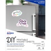 image:imageAvery Printable Magnet Sheets 85 x 11 Inkjet Printer 5 White Magnetic Sheets 32705 sheets