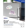 image:imageAvery Printable Magnet Sheets 85 x 11 Inkjet Printer 5 White Magnetic Sheets 327060 sheets