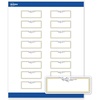 image:imageAvery Printable Rectangle Labels Sure Feed Technology Double Gold Border Florals Design 1 x 258 Matte White Permanent Labels LaserInkjet 160 Total Great for AddressingGold  Navy Border With Florals