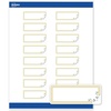 image:imageAvery Printable Rectangle Labels Sure Feed Technology Double Gold Border Florals Design 1 x 258 Matte White Permanent Labels LaserInkjet 160 Total Great for AddressingDouble Gold Border With Florals