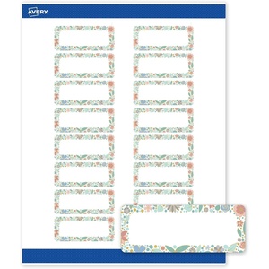 image:imageAvery Printable Rectangle Labels Sure Feed Technology Double Gold Border Florals Design 1 x 258 Matte White Permanent Labels LaserInkjet 160 Total Great for AddressingMint  Gold Floral Frame