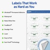 image:imageAvery Outdoor Waterproof Oval Labels with Sure Feed Technology 15 x 25 White Film Compatible with Laser Printers 450 Labels Total Great for Product Branding Packaging and More450 labels