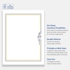 image:imageAvery Printable FullSheet Cardstock Gold amp Navy Border Florals 85 x 11 Matte White FullSheet Cardstock LaserInkjet 10ct Great Craft PaperGold  Navy Border with Florals