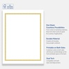 image:imageAvery Printable FullSheet Cardstock Gold amp Navy Border Florals 85 x 11 Matte White FullSheet Cardstock LaserInkjet 10ct Great Craft PaperGold Beads