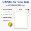 image:imageAvery Printable FullSheet Cardstock Gold amp Navy Border Florals 85 x 11 Matte White FullSheet Cardstock LaserInkjet 10ct Great Craft PaperGold Border with Gold Dots