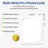 image:imageAvery Printable FullSheet Cardstock Gold amp Navy Border Florals 85 x 11 Matte White FullSheet Cardstock LaserInkjet 10ct Great Craft PaperGreen Florals with Gold Dots