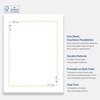 image:imageAvery Printable FullSheet Cardstock Gold amp Navy Border Florals 85 x 11 Matte White FullSheet Cardstock LaserInkjet 10ct Great Craft PaperGreen Florals with Gold Dots