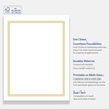 image:imageAvery Printable FullSheet Cardstock Gold amp Navy Border Florals 85 x 11 Matte White FullSheet Cardstock LaserInkjet 10ct Great Craft PaperMultiLined Gold Border
