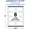 image:imageAvery Printable Rectangle Cards Sure Feed Technology 2 x 35 Matte White with Double Black Border Design Laser amp Inkjet Compatible 80 Total Great for Branding Weddings and MoreBlack  White Polka Dots
