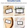 image:imageAvery Printable Rectangle Cards Sure Feed Technology 2 x 35 Matte White with Double Black Border Design Laser amp Inkjet Compatible 80 Total Great for Branding Weddings and MoreBlack  White Polka Dots