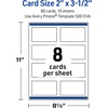 image:imageAvery Printable Rectangle Cards Sure Feed Technology 2 x 35 Matte White with Double Black Border Design Laser amp Inkjet Compatible 80 Total Great for Branding Weddings and MoreBlue Waves