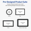 image:imageAvery Printable Rectangle Cards Sure Feed Technology 2 x 35 Matte White with Double Black Border Design Laser amp Inkjet Compatible 80 Total Great for Branding Weddings and MoreBlack  White Polka Dots