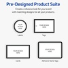 image:imageAvery Printable Rectangle Cards Sure Feed Technology 2 x 35 Matte White with Double Black Border Design Laser amp Inkjet Compatible 80 Total Great for Branding Weddings and MoreDouble Black Border