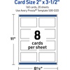 image:imageAvery Printable Rectangle Cards Sure Feed Technology 2 x 35 Matte White with Double Black Border Design Laser amp Inkjet Compatible 80 Total Great for Branding Weddings and MoreDouble Black Border
