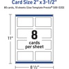 image:imageAvery Printable Rectangle Cards Sure Feed Technology 2 x 35 Matte White with Double Black Border Design Laser amp Inkjet Compatible 80 Total Great for Branding Weddings and MoreDouble Black Border
