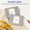 image:imageAvery Printable Rectangle Labels Gold Beads 4 x 313 Glossy White Rectangle Labels Permanent LaserInkjet 40ct Great for Product MerchandisingArched Metallic Gold Florals