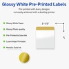 image:imageAvery Printable Rectangle Labels Gold Beads 4 x 313 Glossy White Rectangle Labels Permanent LaserInkjet 40ct Great for Product MerchandisingDipped Gold Edge