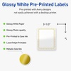 image:imageAvery Printable Rectangle Labels Gold Beads 4 x 313 Glossy White Rectangle Labels Permanent LaserInkjet 40ct Great for Product MerchandisingGold Border With Gold Dots