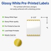 image:imageAvery Printable Rectangle Labels Gold Beads 4 x 313 Glossy White Rectangle Labels Permanent LaserInkjet 40ct Great for Product MerchandisingGold Dots Edge